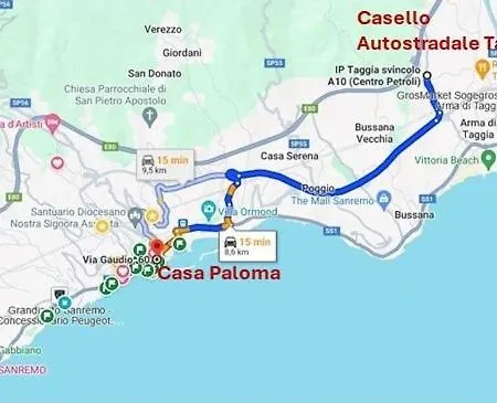 Casa Paloma شقة سانريمو